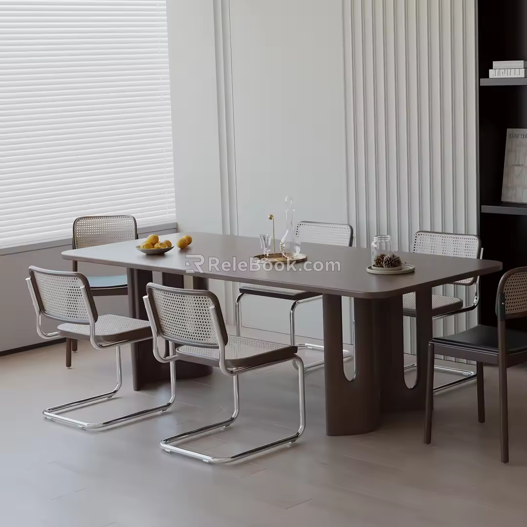 Modern table combination 3d model
