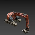 Hyundai Orange Tracked Excavator With Heavy Duty Bucket And Tracks