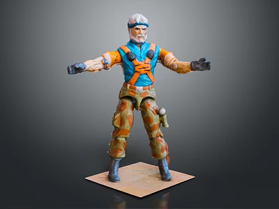 Action Character And Creature Model Figure With Detailed Armor And Pose Design 3d model