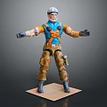 Action Character And Creature Model Figure With Detailed Armor And Pose Design 3d model