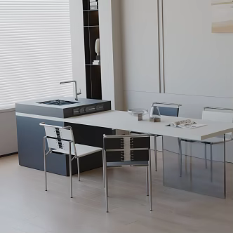 Modern table combination 3d model