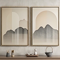 New Chinese Hanging Painting Decorative Painting 3d model