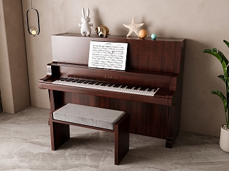 American Piano 3d model