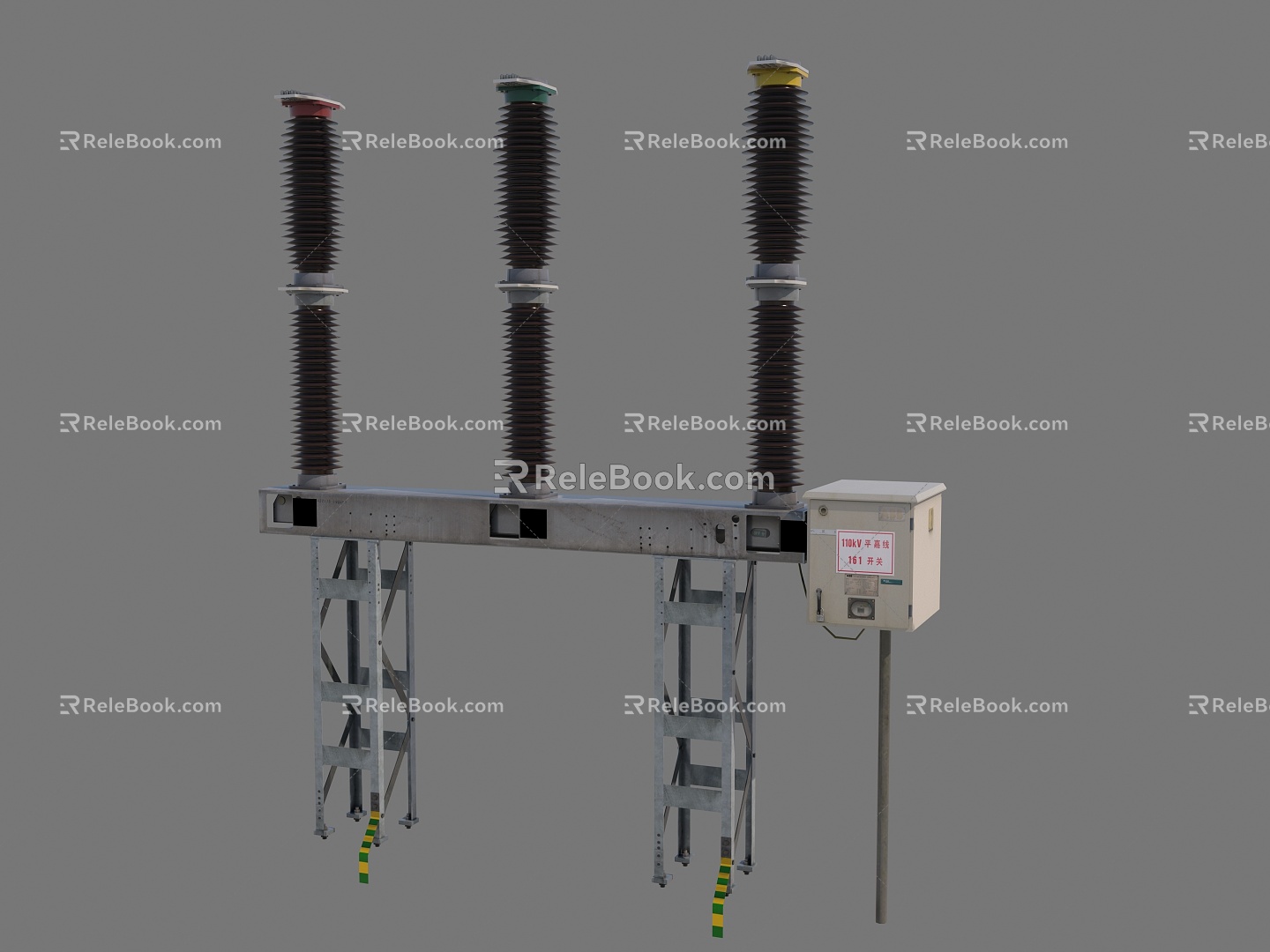 high voltage circuit breaker circuit breaker 3d model