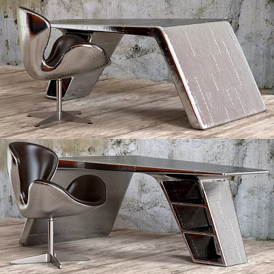 Office Desk and Chair 3d model