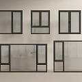 Modern windows casement windows floor-to-ceiling windows bay windows doors and windows balcony windows 3d model