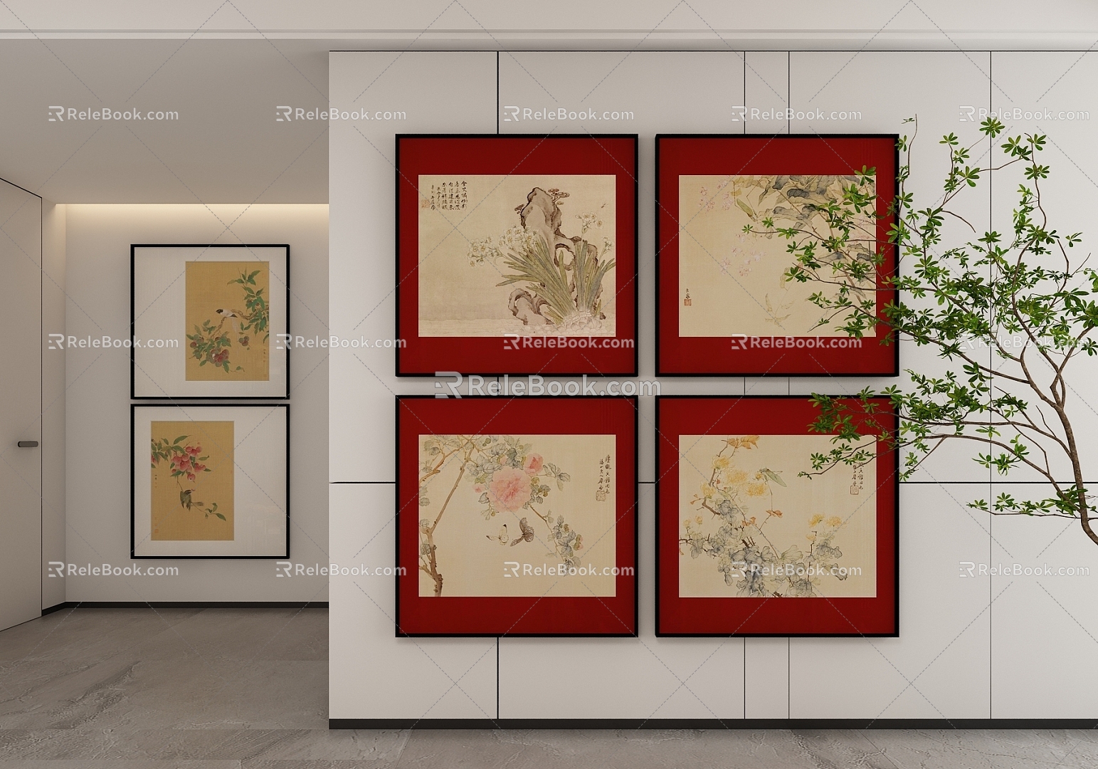 New Chinese Style Decorative Hanging Painting model