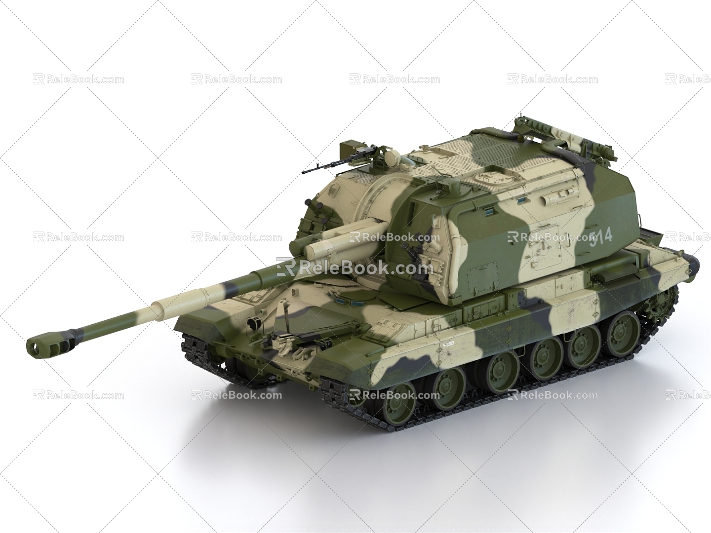 Tank Self-Propelled Gun Self-Propelled Howitzer Anti-Tank Gun Tank Destroyer Armored Vehicle 3d model