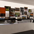 Hanging Art Posters With Diverse Contents And Colors In Modern Interior