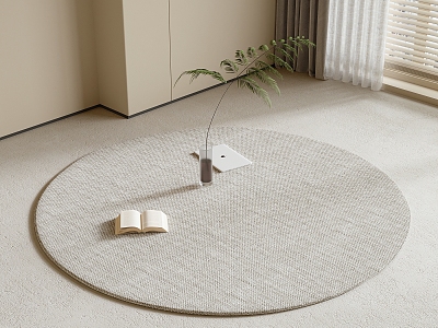 Round carpet model