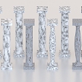 Columns Marble Columns Stone Columns 3d model