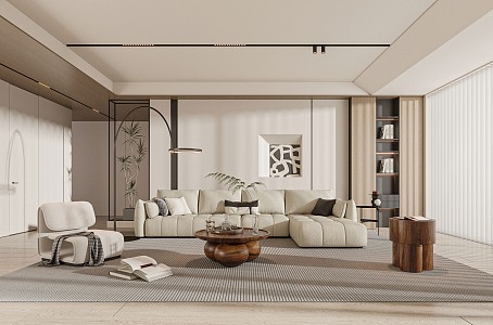 modern living room 3d model