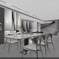 Modern Minimalist Open Living And Dining Interior With Sleek Custom Storage Cabinets And Comfortable Sofa