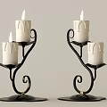 European-style candlestick 3d model