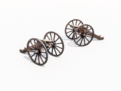 Old cannon. model