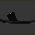 Black Comfortable Slippers With Soft Insole For Daily Indoor Wear