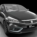 Sleek Black Suzuki Ciaz Car Exterior 3d model