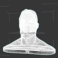 White Classical Game Movie Character Bust Sculpture With Detailed Facial Features