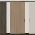 Modern Sliding Doors With Wooden Texture And Different Color Tones For Home Interior