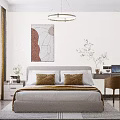 Modern TV Wall Design With Marble Panel Wooden Texture And Lighting Strips