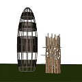 Modern Watchtower View Tower View Tower View Platform 3d model
