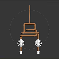 Copper Piping System With Curved Design White Fittings And Industrial Components