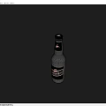 Pink Hard Seltzer Bottle With Label On Gray Background And Shadow