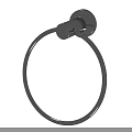 Sleek Modern Stainless Steel Towel Ring With Circular Design Wall Mounted Bathroom Accessory