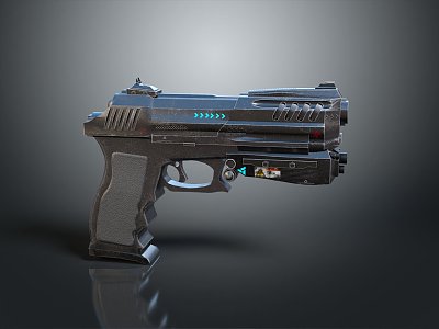 9 pistol semi-automatic pistol automatic pistol modern weapon hot weapon hot weapon gun 3d model