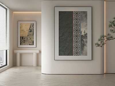 New Chinese Decorative Painting 3d model