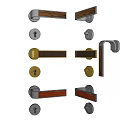 Various Designs Of Door Handles With Wooden And Metal Finishes For Home Interiors