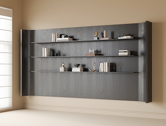 Modern Bookshelf Storage Rack 3d model