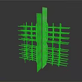 Industrial Metal Equipment Featuring Grid Frames and Vertical Plate Structure