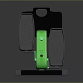 Green Exercise Roller Fitness Equipment With Black Stand And Gray Platform