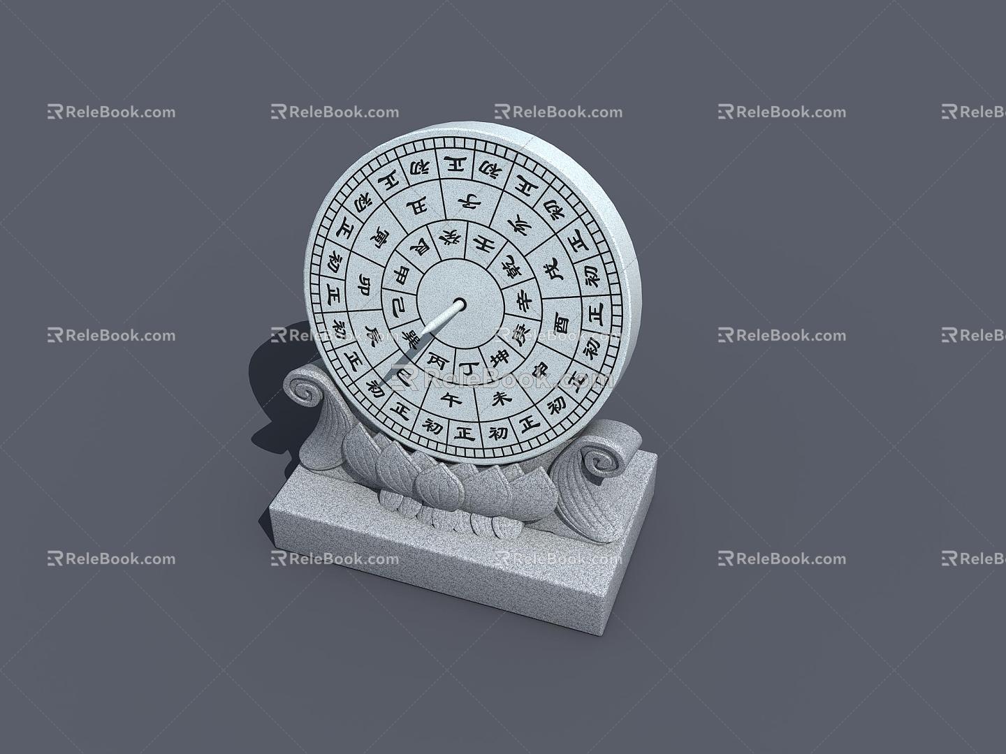 Chinese sundial 3d model