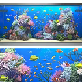 Vibrant Aquarium Fish Tank with Colorful Fish Vibrant Corals and Aquatic Plants
