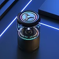 Modern Electronic Appliance With Illuminated Circular Top Colorful Lighting And Sleek Design