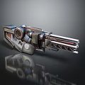 Futuristic Sci Fi Weapon With Advanced Metallic Mechanical Structure And Sleek Design