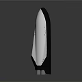 Modern Sleek Conical Device In White And Black With Wheels At The Bottom