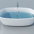 Bathroom Swing Door Design With White Bathtub And Chrome Faucet