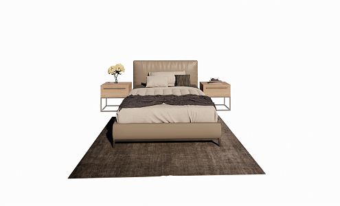 Modern Single Bed 3d model