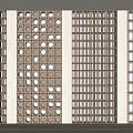Modern partition hollow cement brick partition 3d model