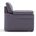 Purple Leather Single Sofa with Comfortable Armrests and Modern Design 3d model