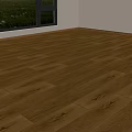 Warm Brown Oak Wooden Floor With Natural Grain And Smooth Finish In Living Room Interior