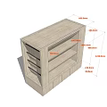 Modern Display Cabinet Custom Display Cabinet 3d model