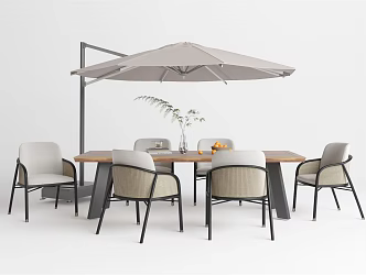 Modern outdoor tables and chairs 3d model