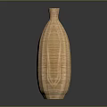 Handcrafted Woven Rattan Vase For Elegant Home Decor And Interior Design