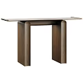 Modern Wooden Console Table With Sleek Design And Unique Leg Structure 3d model