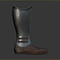 Metallic Protective Boots With Leather Sole For Daily Use And Style