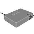 Projector Surveillance Device With Remote Control And Power Cable 3d model